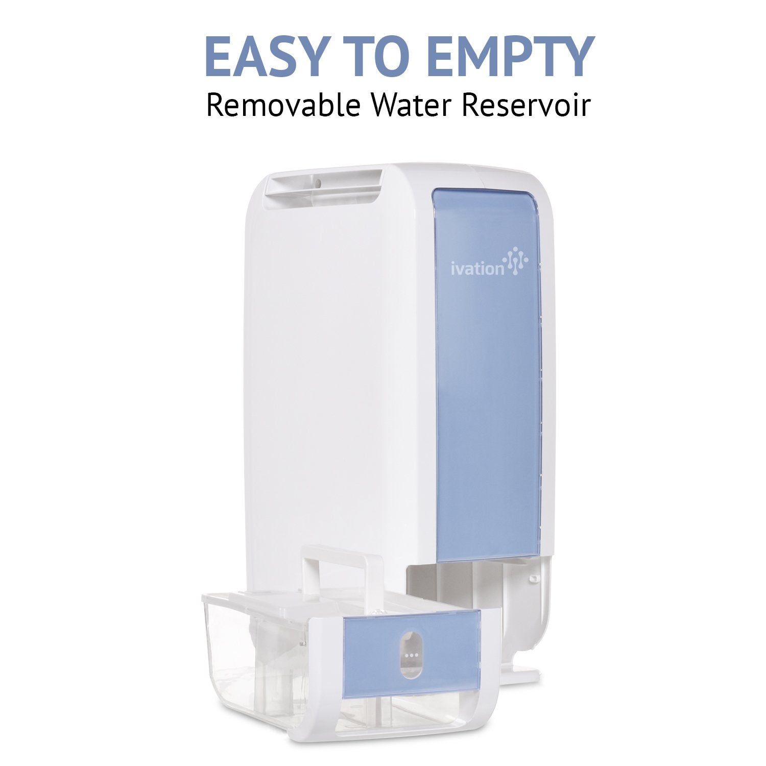 Ivation 13 Pint Small Area Desiccant Dehumidifier Compact And Quiet   With Continuous Drain Hose For Smaller Spaces, Bathroom, A